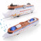 OTONOPI Cruise Ship Model Toy Ocean Liner Boat Toy with Light and