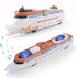 OTONOPI Cruise Ship Model Toy Ocean Liner Boat Toy with Light and