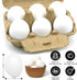 sportsvoutdoors 6pcs Set,Children Wooden Fake Eggs, White Wooden Easter Eggs, DIY Kitchen Pretend Play Food Kitchen