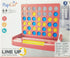 4 in a Row Game - Board Games Toys for Girls, Classic Four in a Row with 6 Spare Discs for Ages 3 to 12