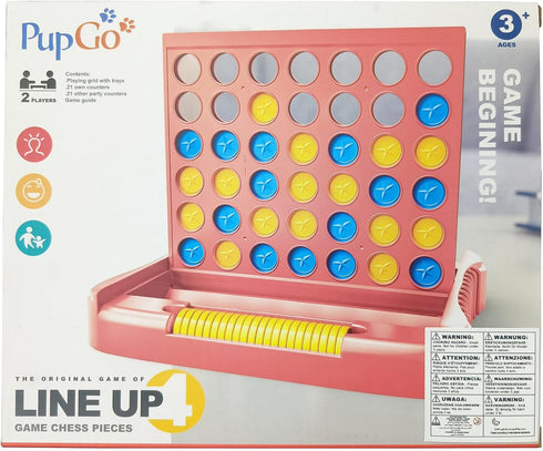 4 in a Row Game - Includes 6 Spare Discs, Classic Board Game for Boys, Family Fun for Ages 3 to 12 Years Old