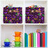Mardi Gras Carnival Storage Basket, Collapsible Cube Organizer Bag with Handle for Baby Cloth, Pet Toy