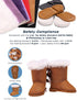 18 Inch Doll Shoes Set Compatible with American Doll, Snow Doll Boots, Canvas Sneakers, 7 Pairs with Gift Box