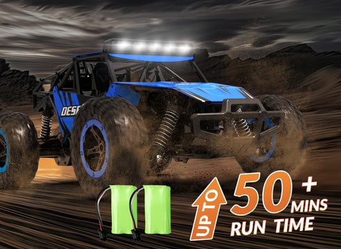 RACENT Remote Control Cars - 1:16 Scale 20kph Fast RC Truck, All Terrain Off-Road Monster Truck for Kids