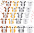 Sosation 20 Pcs Mini Plush Stuffed Puppy, Soft Plush Dog for Goodie Bag Fillers, Back to School Gift, Party Favor