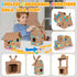 Zentara Toolbox Set 401PCS 5+ Cardboard Construction with Wood Handle Complete Building Kit with Safe Cardboard Cutters