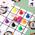 60 Pieces Multicolor Plastic Pawn Chess Components, 6 Sided Game Dice, Table Markings for Board Games