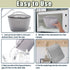 SiLnmLih (Grey-1pcs) Silicone Microwave Steam Sterilizer Bags for Travel Large Reusable Feeding Bottle Sterilization