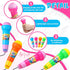 20 4 7.5 2.2 Inch Woanger Pieces Echo Microphone Toy Play Microphones for Kids Bulk Fun Voice Amplifying Multicolored