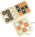 Wooden Board Tic Tac Toe Game, Classical Family Puzzle Toy, Random Color