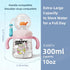10oz/300ml 1-3,Kids Comobebe Whale Fountain Cup for Kids Toddlers: Spill Proof Toddler Sippy,Straw Cup with Handle