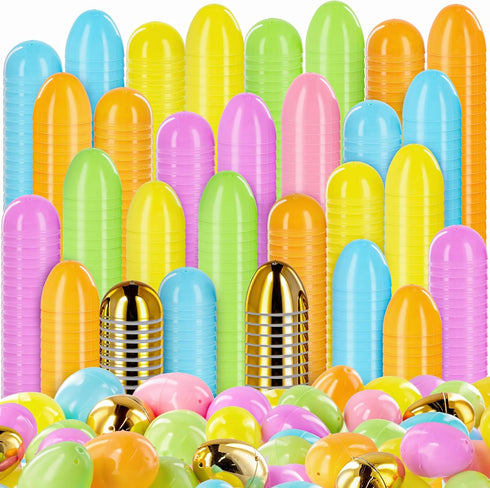 MGparty 100 PCS Easter Eggs Bulk, 2.3" Plastic Fillable Easter Eggs in Pastel