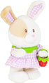 10" Cuddle Barn Animated Easter Bunny Plush - Bouncing Buttercup | Musical Dancing Rabbit with Strawberry Bag |