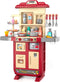 WATUDOU Kids Kitchen Playset for Toddlers Girls, Toy Kitchen Sets Pretend Play Food
