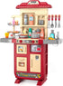 WATUDOU Kids Kitchen Playset for Toddlers Girls, Toy Kitchen Sets Pretend Play Food