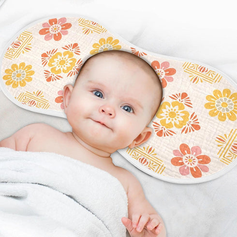 decor gift Summer 4 Pack 22x11in Cotton Baby Burp Cloth Soft Touch Cinco De Mayo Pastel Baby Feeding Cloth for Gender