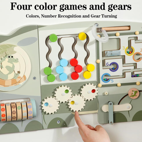 Montessori-Inspired Sensory Wall Panel for Kids - Engaging Activity Board
