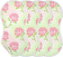 decor gift 4 Pack 22x11in Cotton Burp Cloths Muslin Soft and Absorbent? Spring Red Rose Green Pattern spit up Rags