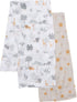 Lambs & Ivy Jungle Adventure 2-Pack Cotton Muslin Newborn Baby Swaddle Blankets