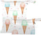 Burbuja Ice Cream Cone Wet Dry Bags for Baby Cloth Diaper 2 Pack,