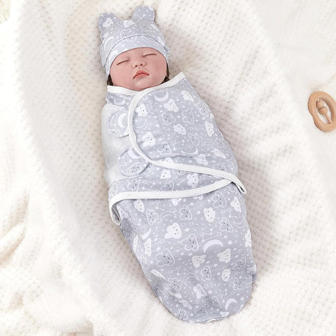 3-Pack Organic Baby Swaddle Sleep Sacks, Newborn Swaddle Sack, Ergonomic Baby Swaddles 0-3 Months