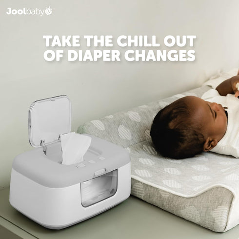 Jool Baby TinyBums Wipe Warmer & Dispenser with LED Light - Gray