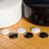 Yellow Mountain Imports Beechwood Veneer 9x9 Go Game Set with Single Convex Melamine Stones