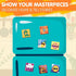 24 JOYIN Magnetic Mini Tiles Art Kit, Creativity DIY Paint, Arts and Crafts for Kids, DIY Supplies for Party Favors