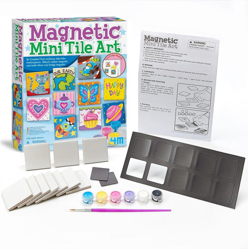 4M Magnetic Mini Tile Art DIY Kit for Boys & Girls Ages 8+