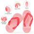 Silicone Teething Toys, 2PCS Flip-Flop Shaped Teething Toy for Babies 3-12 Months | Textured Silicone for Sore Gums