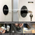 MUIN Highly Secured Refrigerator Lock with Key – Mini Refrigerator Door Lock for Children and Adults (Black)