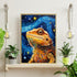 Art of Socks 1000 1000pc (50x70cm 19.685"x27.559") Starry Night Bearded Dragon Jigsaw Puzzle Pieces for Adults - Glow