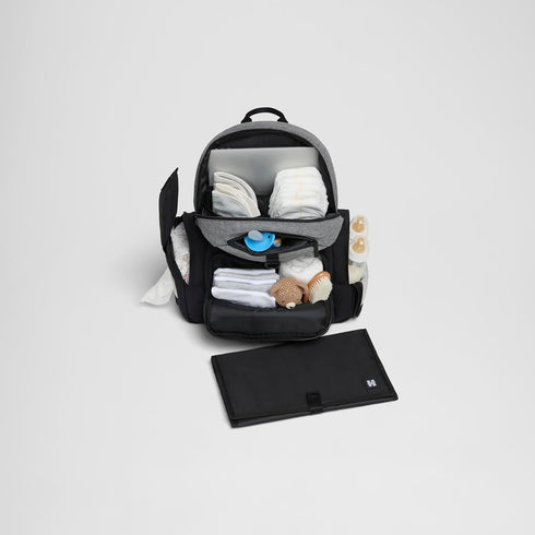 Pack Backpack, HUGGIES Unisex-adult Day Diaper Black/Solid, One Size