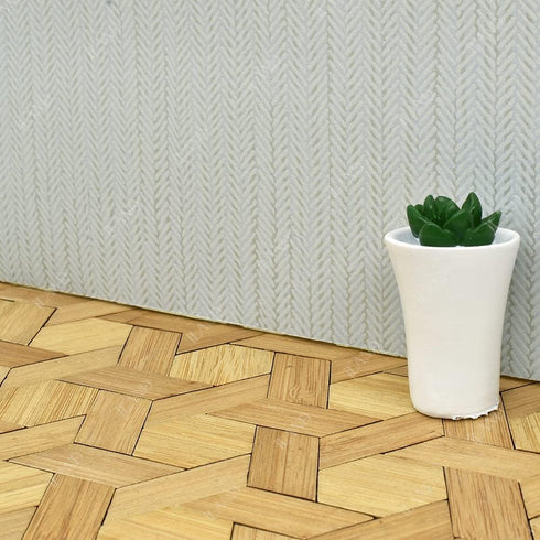 1:12 96pcs) iLAND Varnished Dollhouse Flooring on Scale, Dollhouse Floor Boards of Bamboo(Parallelogram