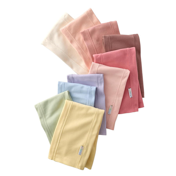 Butterblu Bailey 10-Pack Burp Cloths 100% Organic Cotton Knit for Newborn &
