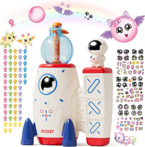 PINSHILE DIY Space Magic Balloon Craft Kit, Sticker Decorated Balloons Toy for Kids,