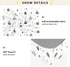 miaozhen 1 Pack 52x28 Cotton Baby Crib Sheets Soft Breathable Funny Ocean Bee White Children Crib Sheet for Nursery