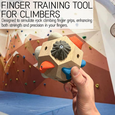 Roioiow Handcrafted Climbing Blocks Toys| Finger Strengthener & Grip Trainer for Rock Climbers | Bouldering Training