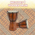 ArtCreativity 8 Inch Mini Wooden Toy Drum, Rustic Brown Musical Instrument for Children, Birthday Party Favor