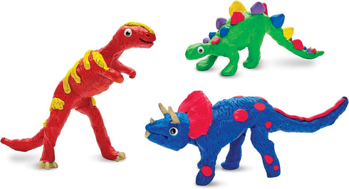 Creativity for Kids Create with Clay Dinosaurs - Build 3 Dinosaur Figures with Modeling Clay for Kids