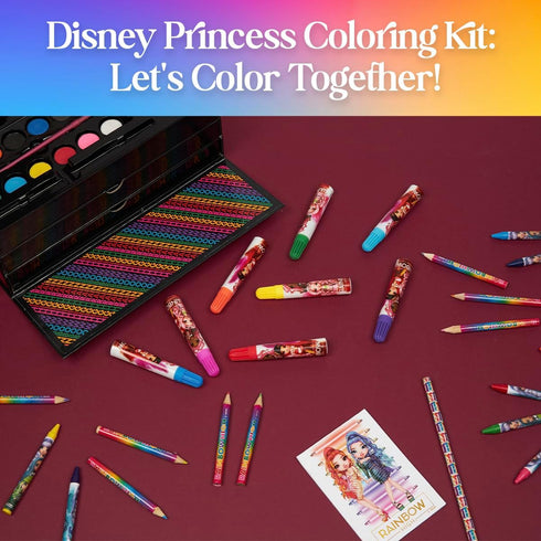 Rainbow High Art Set Kids, 40 Plus Pieces Colouring Sets with Paints, Colouring Pencils, Markers for Girls Gifts