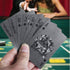 Luxury Black Playing Cards - Plastic Poker Cards Standard Size 52+2 (Black Tower)