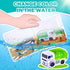 JASNKKONT 4 18 Swimming Floating Changing Color Light Up Bath Toy Car with Bath Book & Storage Bag, No Hole Realistic