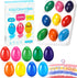 Spakon 9 Pcs 9 Colors Toddler Crayons Egg Crayons Palm Grasp Color