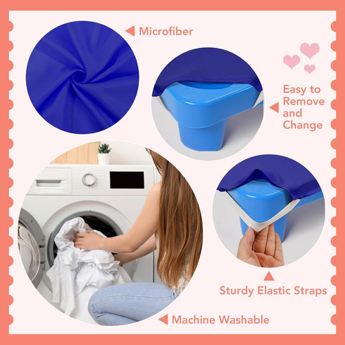 10 23"" 51"", RowinsyDD Pcs Cot Sheets for Daycare, X Blue Daycare Cot Size Sheet with Corner Elastic Loops for Child