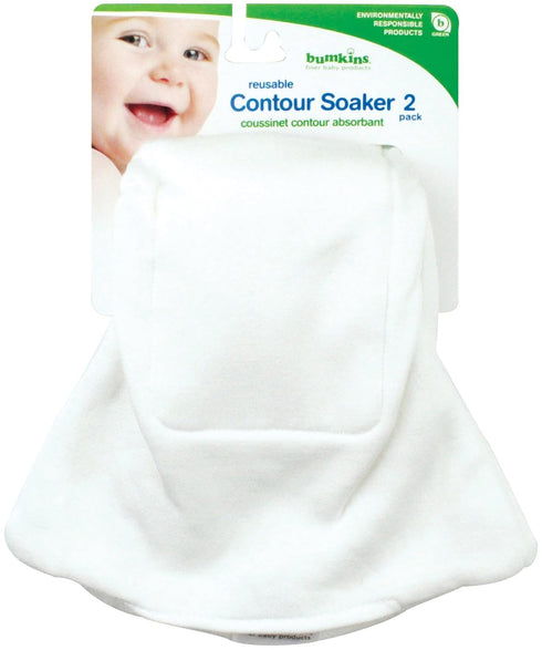 Bumkins Reusable Cloth Contour Soaker, One Size, 2ct