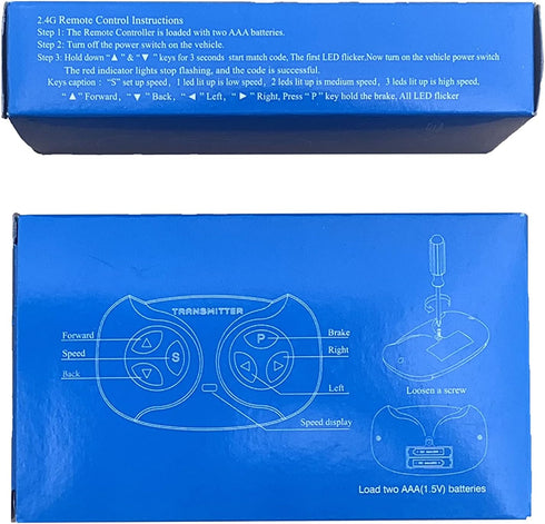 JR1922RXZ 12V 2.4G Kids Powered Ride on car Bluetooth Remote Control and Receiver Kit Controller Control Box