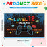 Video Game Birthday Decorations 8 9 10 11 12 13 14th Birthday Decorations for Boys Gaming Theme Photo Props Backdrop Banner Teenager Birthday Decoration (Level 12)