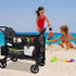 Stroller Wagon Cargo Net,Double-Layer Side Pockets Attachment for WONDERFOLD,Foldable Mesh Sorting Organizer Bag