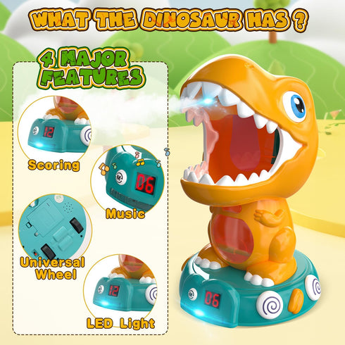 3-5 5-7 8-12, 3 4 5 6 7 EagleStone Remote Control Dinosaur Shooting Toys for Kids Electronic Dino Shooting Target Game